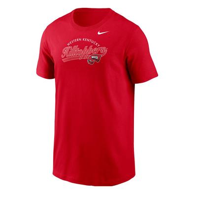 Western Kentucky Nike YOUTH Dri-Fit Legend Arch Over Script Tee