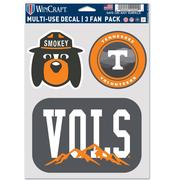  Tennessee Wincraft 3- Pack Multi- Use Decals