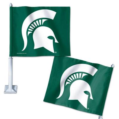 Michigan State WinCraft Car Flag