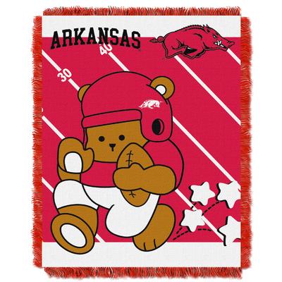 Arkansas Northwest Baby Bear Jacquard Throw Blanket