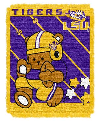 LSU Northwest Baby Bear Jacquard Throw Blanket