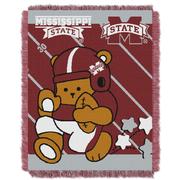  Mississippi State Northwest Baby Bear Jacquard Throw Blanket