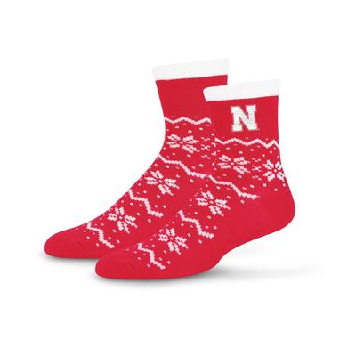 Nebraska Snowflake Lane Socks