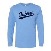  Auburn Script Logo Long Sleeve Bella Tee