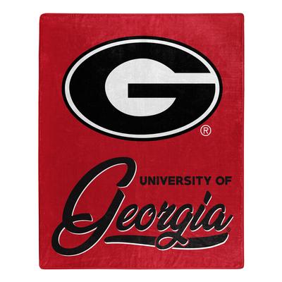 Georgia Northwest Signature Raschel Throw Blanket