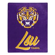  Lsu Northwest Signature Raschel Throw Blanket