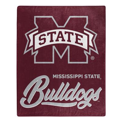 Mississippi State Northwest Signature Raschel Throw Blanket