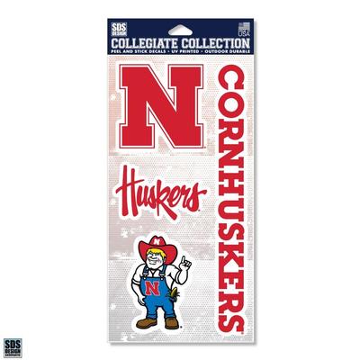 Nebraska Collegiate Collection Multi Pack Decals