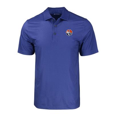 Florida Cutter & Buck Vault Circle Tonal Geo Print Polo