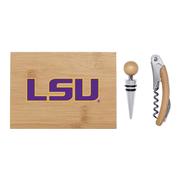  Lsu Bamboo Boxed Wine Set