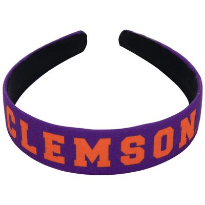 Clemson Tigers ZooZatz Women's Hard Headband