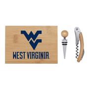  West Virginia Bamboo Boxed Wine Set