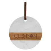  Clemson Marble And Acacia Wood Charcuterie Board