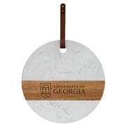  Georgia Marble And Acacia Wood Charcuterie Board