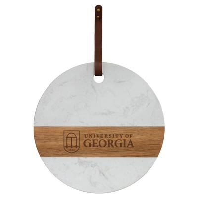 Georgia Marble and Acacia Wood Charcuterie Board