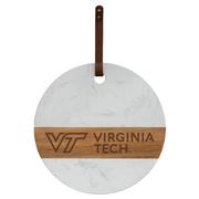  Virginia Tech Marble And Acacia Wood Charcuterie Board