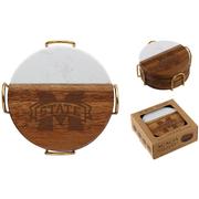  Mississippi State Marble And Acacia Wood Coaster Set