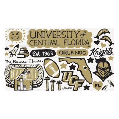 UCF Julia Gash Recycled Wood Fridge Magnet