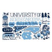  Unc Julia Gash Recycled Wood Fridge Magnet