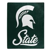  Michigan State Northwest Signature Raschel Throw Blanket