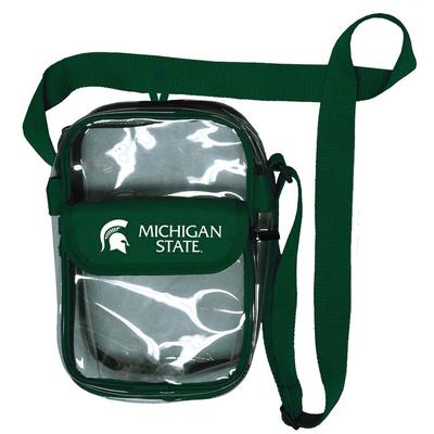 Michigan State Waterproof Crossbody Clear Bag