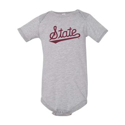 Mississippi State Infant Vault State Script Onesie