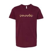  Florida State Youth Seminoles Cursive Tee