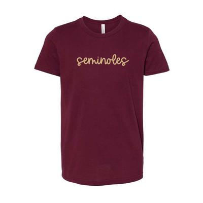 Florida State YOUTH Seminoles Cursive Tee