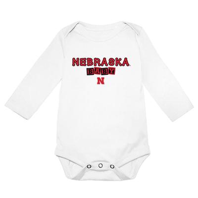 Nebraska Garb Infant Ollie Nebraska Baby Onesie