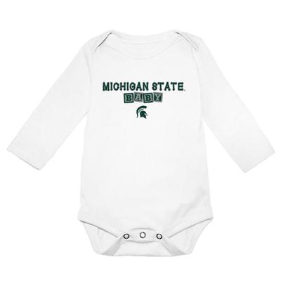 Michigan State Garb Infant Ollie Spartan Baby Onesie