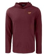  Virginia Tech Cutter & Buck Coastline Epic Comfort Hooded Shirt