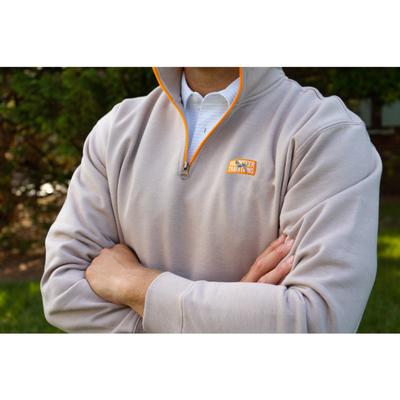 Volunteer Traditions Bluetick Label 1/4 Zip Pullover