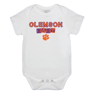 Clemson Garb Infant Otis Clemson Baby Onesie