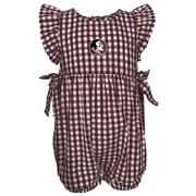  Florida State Garb Infant Constance Gingham Bubble Onesie