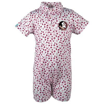 Florida State Garb Infant Earnest Polo Romper