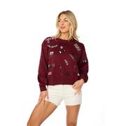  Mississippi State Stewart Simmons The Sequin Spirit Sweatshirt