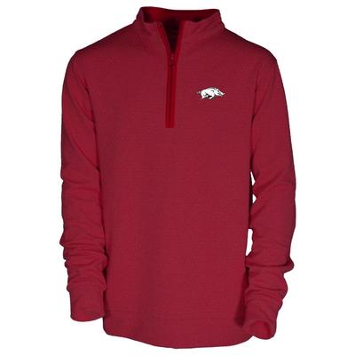 Arkansas Garb Toddler Sterling Honeycomb 1/4 Zip Pullover