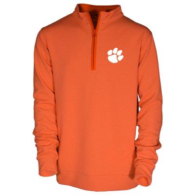 Clemson Garb Toddler Sterling Honeycomb 1/4 Zip Pullover