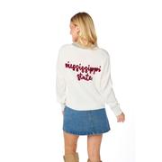  Mississippi State Stewart Simmons The Glitter Script Cardigan