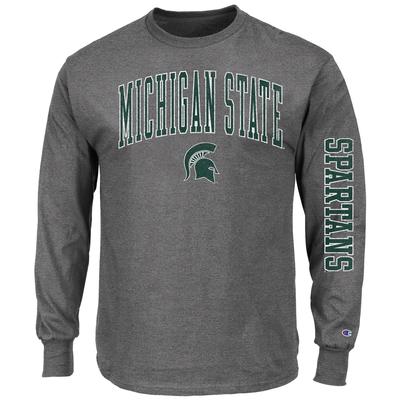 Michigan State Champion Big & Tall Arch Logo Long Sleeve Tee