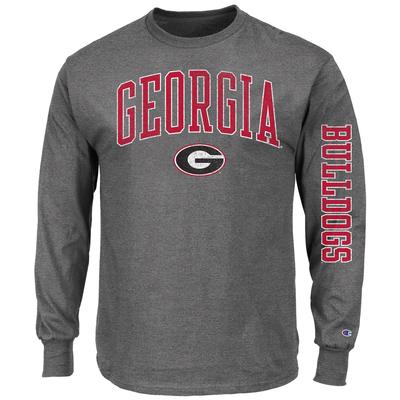 Georgia Champion Big & Tall Arch Logo Long Sleeve Tee