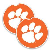  Clemson 2- Pack Car Coasters