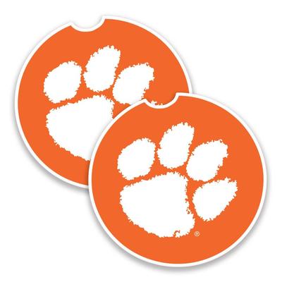 Clemson 2-Pack Car Coasters