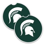  Michigan State 2- Pack Car Coasters