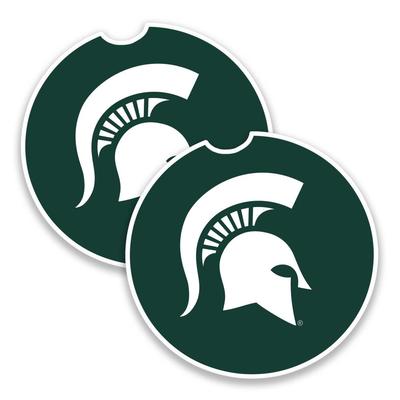 Michigan State 2-Pack Car Coasters