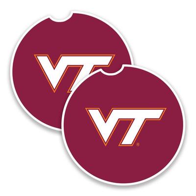 Virginia Tech 2-Pack Car Coasters