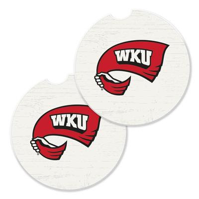 Western Kentucky 2-Pack Car Coasters