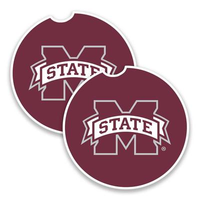 Mississippi State 2-Pack Car Coasters