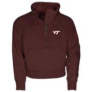  Virginia Tech Garb Youth Dawn 1/2 Zip Cropped Fleece Pullover