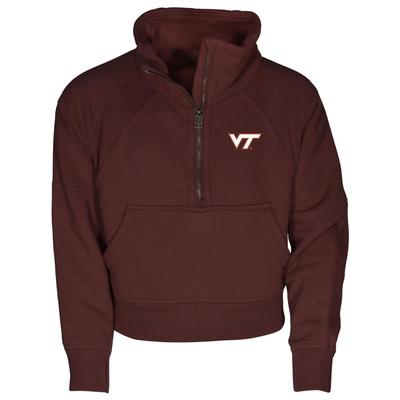 Virginia Tech Garb YOUTH Dawn 1/2 Zip Cropped Fleece Pullover